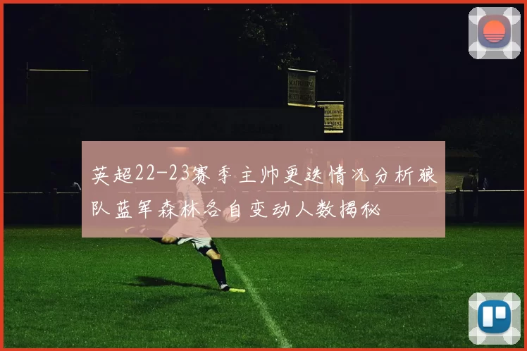 英超22-23赛季主帅更迭情况分析狼队蓝军森林各自变动人数揭秘